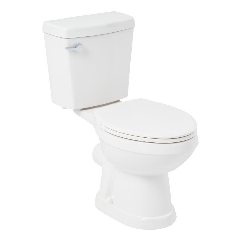 1.28 gpf Elongated Two Piece Toilet in White 