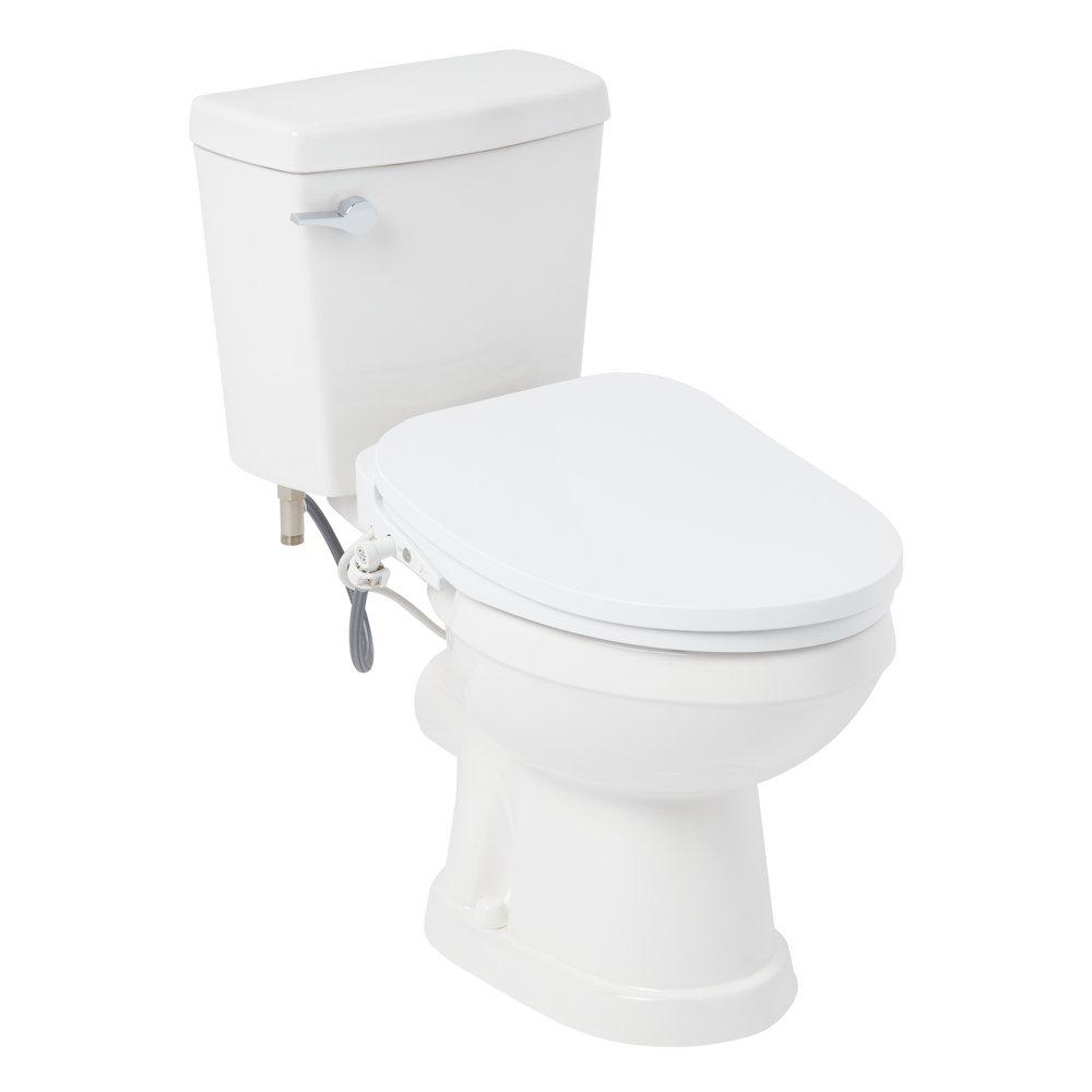 1.28 gpf Elongated Two Piece Toilet in White 
