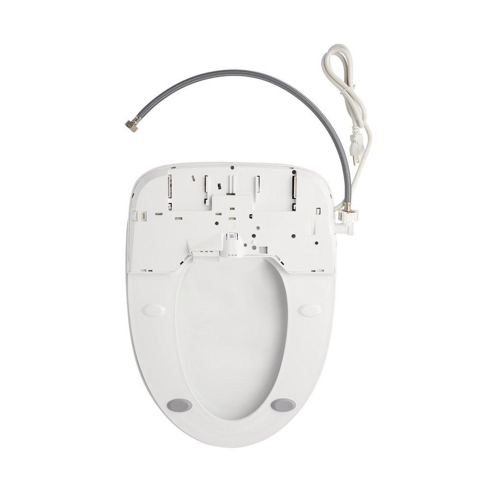 1.28 gpf Elongated Two Piece Toilet in White - Bidet Seat Included 