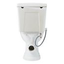 1.28 gpf Elongated Two Piece Toilet in White - Bidet Seat Included 