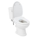 1.28 gpf Elongated Two Piece Toilet in White - Bidet Seat Included 