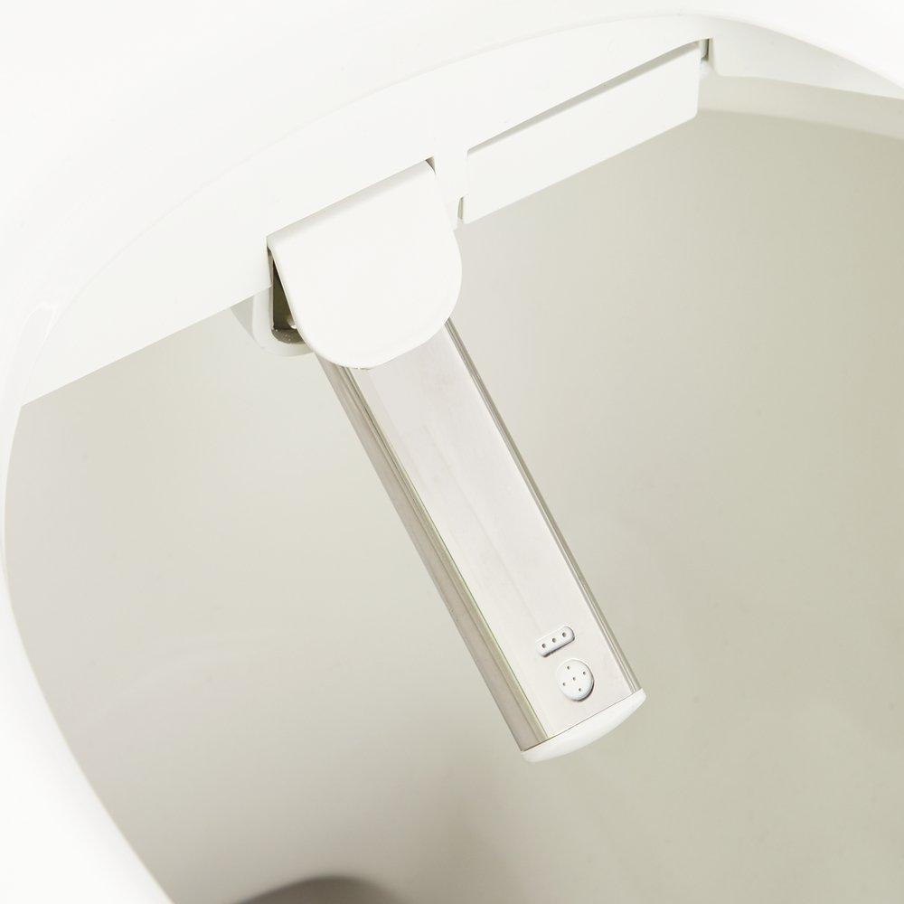 1.28 gpf Elongated Two Piece Toilet in White - Bidet Seat Included 