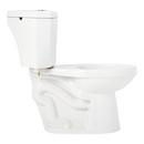 1.28 gpf Elongated Two Piece Corner Toilet in White 