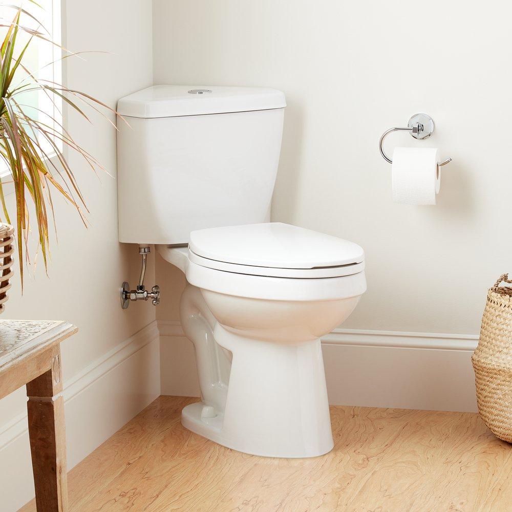 1.28 gpf Elongated Two Piece Toilet in White 