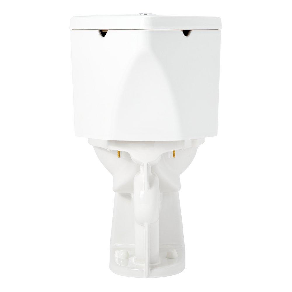 1.28 gpf Elongated Two Piece Corner Toilet in White 