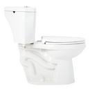 1.28 gpf Elongated Two Piece Corner Toilet in White 