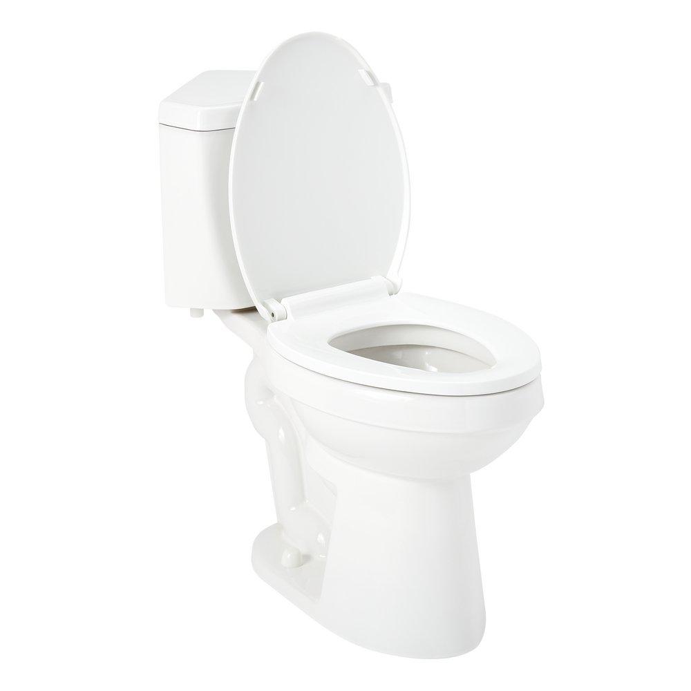 1.28 gpf Elongated Two Piece Corner Toilet in White 