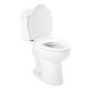 1.28 gpf Elongated Two Piece Corner Toilet in White 