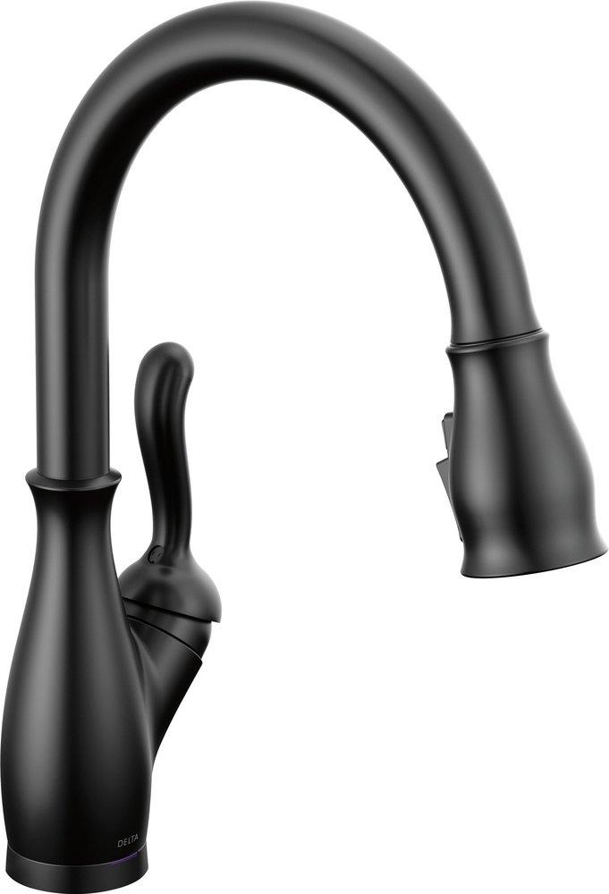 Delta Faucet Matte Black Single Handle Pull Down Kitchen Faucet 