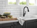 Delta Faucet Matte Black Single Handle Pull Down Kitchen Faucet 