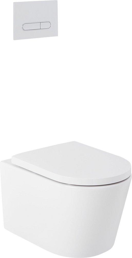 1.08 gpf/1.6 gpf Dual Flush Elongated Two Piece Toilet in Matte Chrome 