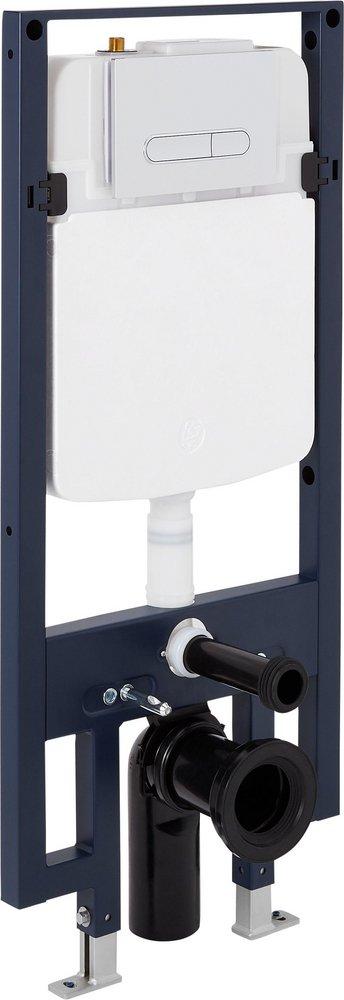 1.08 gpf/1.6 gpf Dual Flush Elongated Two Piece Toilet in Matte Chrome 