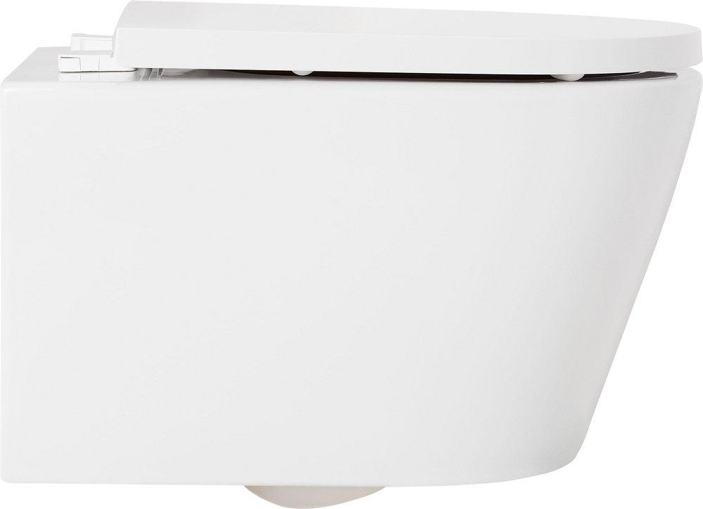 1.08 gpf/1.6 gpf Dual Flush Elongated Two Piece Wall Mount Toilet with Matte Black Hardware 