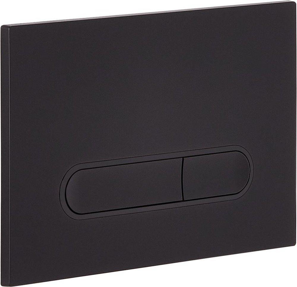 1.08 gpf/1.6 gpf Dual Flush Elongated Two Piece Wall Mount Toilet with Matte Black Hardware 