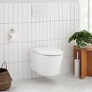 1.08 gpf/1.6 gpf Dual Flush Elongated Two Piece Toilet in White 