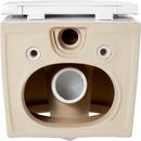 1.08 gpf/1.6 gpf Dual Flush Elongated Two Piece Wall Mount Toilet with White Hardware 