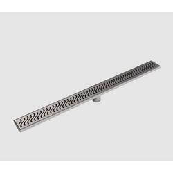 27 in. Linear Shower Drain with Square Pattern