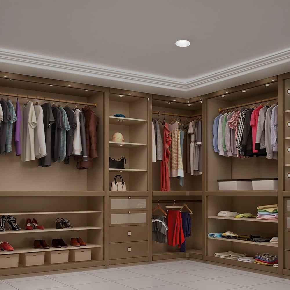 7.5 LED EDGE-LIT ROUND FLAT PANEL WHITE 6-WAY 