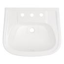 22-3/4 in. Specialty Vitreous China Pedestal Bathroom Sink in White 
