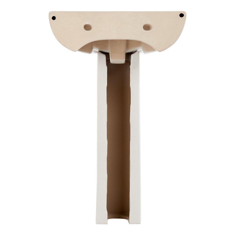 22-3/4 in. Specialty Vitreous China Pedestal Bathroom Sink in White 