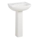 22-3/4 in. Specialty Vitreous China Pedestal Bathroom Sink in White 
