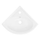 19-7/8 in. Rectangular Vitreous China Pedestal Bathroom Sink in White 