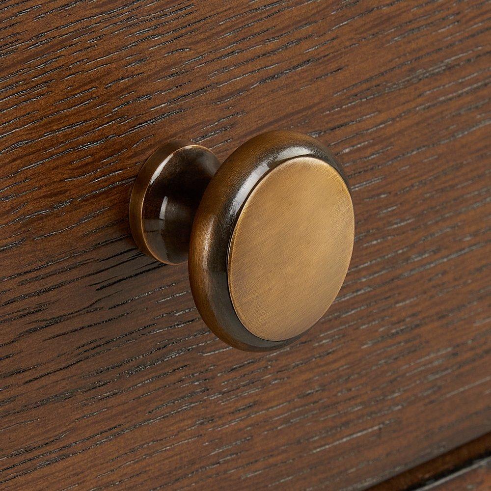 36 CLAUDIA VANITY - ANTIQUE COFFEE WITH LEFT OFFSET RECT UNDERMOUNT SINK-CARRARA MARBLE WIDESPREAD 