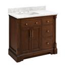 Signature Hardware Antique Coffee 36 in. Floor Mount Vanity 