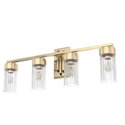 60W 4-Light Medium E-26 Vanity Fixture in Alturas Gold