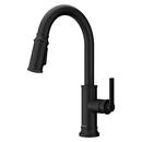 Single Handle Pull Down Kitchen Faucet in Matte Black