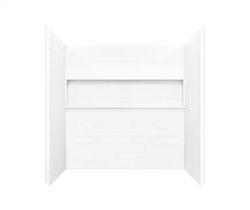 60 x 30 x 60 in. Tub & Shower Wall Kit in White