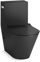 KOHLER Honed Black 0.8/1.28 gpf (Dual Flush) Elongated One Piece Toilet 