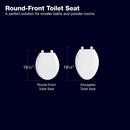 KOHLER White Elongated Closed Front Toilet Seat 
