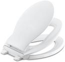 KOHLER White Elongated Closed Front Toilet Seat