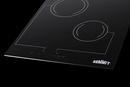 2-BURNER 220V RADIANT COOKTOP WITH DIGITAL TOUCH CONTROLS & BLACK GLASS SURFACE 