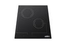 2-BURNER 220V RADIANT COOKTOP WITH DIGITAL TOUCH CONTROLS & BLACK GLASS SURFACE 