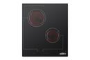 2-BURNER 220V RADIANT COOKTOP WITH DIGITAL TOUCH CONTROLS & BLACK GLASS SURFACE 