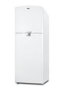 COUNTER DEPTH FROST-FREE REFRIGERATOR-FREEZER IN WHITE WITH A 26 FOOTPRINT REVERSIBLE DOORS & A COMBINATION LOCK 