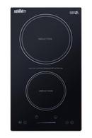 1800W 115V 12 WIDE 2-ZONE BUILT-IN INDUCTION COOKTOP IN BLACK GLASS WITH TOUCH CONTROLS & PRE-INSTALLED POWER CORD 