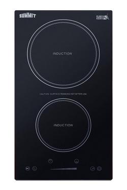 12 in. 2 Zone Induction Cooktop in Black Glass