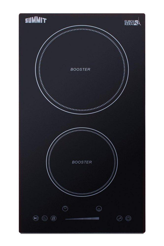 3600W 208-240V 12 WIDE 2-ZONE BUILT-IN INDUCTION COOKTOP IN BLACK GLASS WITH TOUCH CONTROLS & POWER BOOST 