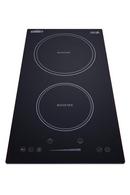 3600W 208-240V 12 WIDE 2-ZONE BUILT-IN INDUCTION COOKTOP IN BLACK GLASS WITH TOUCH CONTROLS & POWER BOOST 