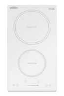 3500W 208-240V 12 WIDE 2-ZONE BUILT-IN INDUCTION COOKTOP IN WHITE GLASS WITH TOUCH CONTROLS 