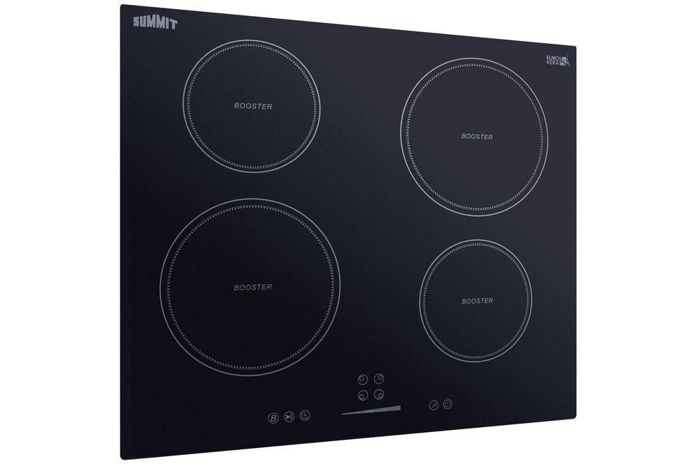 7200W 208-240V 24 WIDE 4-ZONE BUILT-IN INDUCTION COOKTOP IN BLACK GLASS WITH TOUCH CONTROLS & POWER BOOST 
