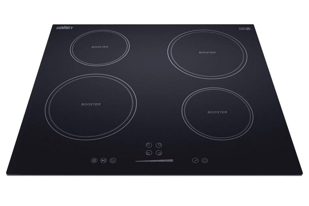 7200W 208-240V 24 WIDE 4-ZONE BUILT-IN INDUCTION COOKTOP IN BLACK GLASS WITH TOUCH CONTROLS & POWER BOOST 
