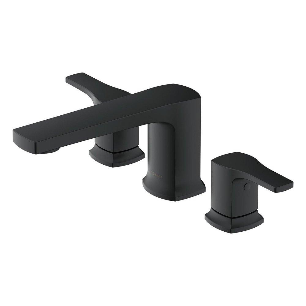 TRIBUNE 2H ROMAN TUB TRIM KIT SATIN BLACK SABL 