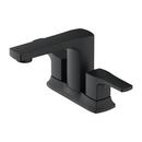 Two Handle Centerset Bathroom Sink Faucet in Satin Black 