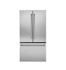 MONOGRAM COUNTER DEPTH FRENCH REFRIGERATOR 36 FREESTANDING FRENCH DOOR SMART REFRIGERATOR 23.1 CU FT CAPACITY 3 DOOR STAINLESS STEEL 