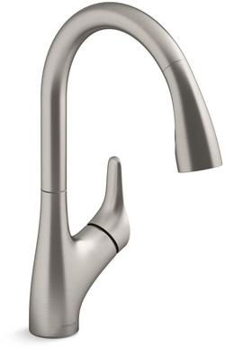 Single Handle Pull Down Kitchen Faucet in Vibrant&reg; Stainless