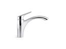 Single Handle Kitchen Faucet with Side Spray in Polished Chrome 